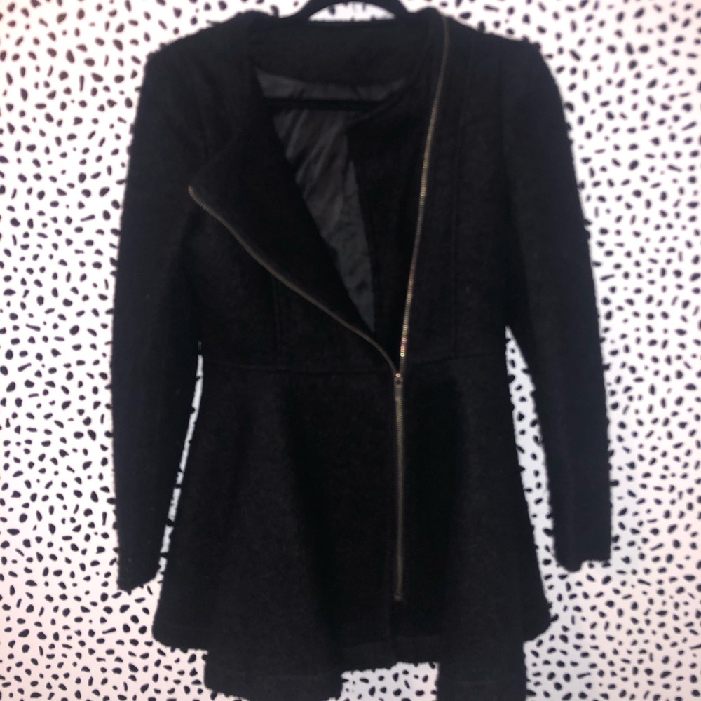Black peplum jacket